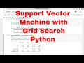 Support Vector Machine SVM Cancer Dataset with Grid Search Python Code / Machine Learning SVM Python