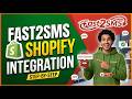 Fast2SMS Shopify Integration | Free DLT SMS Notifications & OTP Verification Plugin for Shopify