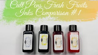 Cult Pens Fresh Fruits Inks Comparison #1