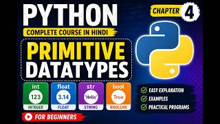 Python Primitive Data Types Explained in English🔥 | Python Basics Tutorial for Beginners #4