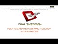 How to create dynamic tooltip with only html and css [No javascript or jquery]
