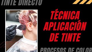 🌈Aprende TÉCNICA DE TINTE DIRECTO (Paso a Paso) Una de las más Usadas en el DÍA a DÍA🎓