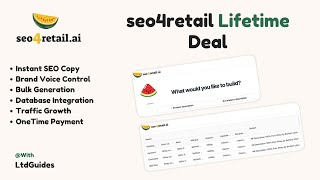 seo4retail Lifetime Deal - Is The Best SEO-optimized AI product description writing tool?