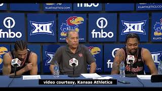 Houston Cougars press conference after 92 86 double overtime win at the Kansas Jayhawks