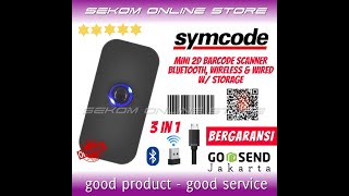 SYMCODE Mini Wireless Barcode Scanner 1D 2D