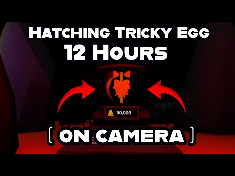 YOU WONT BELIEVE WHAT I JUST GOT, HATCHING TRICKY EGG FOR 12 HOURS! ROBLOX BUBBLEGUM MAYHEM