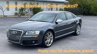 Konečne šťastie na Copart aukcii v Amerike? Prečo skončila prekrásna Audi S8  medzi búračkami?