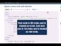 JQUERY Tutoriral : jQuery even and odd selector