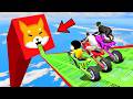 SHINCHAN AND FRANKLIN TRIED THE SHIBA INU DOGGO MEGA RAMP PARKOUR CHALLENGE GTA 5