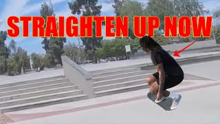 Straighten Your Back to Skate Better Rookie Mistake #5