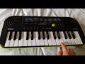 Basic Piano tututorial for beginners usinh casio sa46 (lullaby song tutorial)