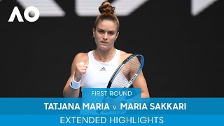 Tatjana Maria v Maria Sakkari Extended Highlights (1R) | Australian Open 2022
