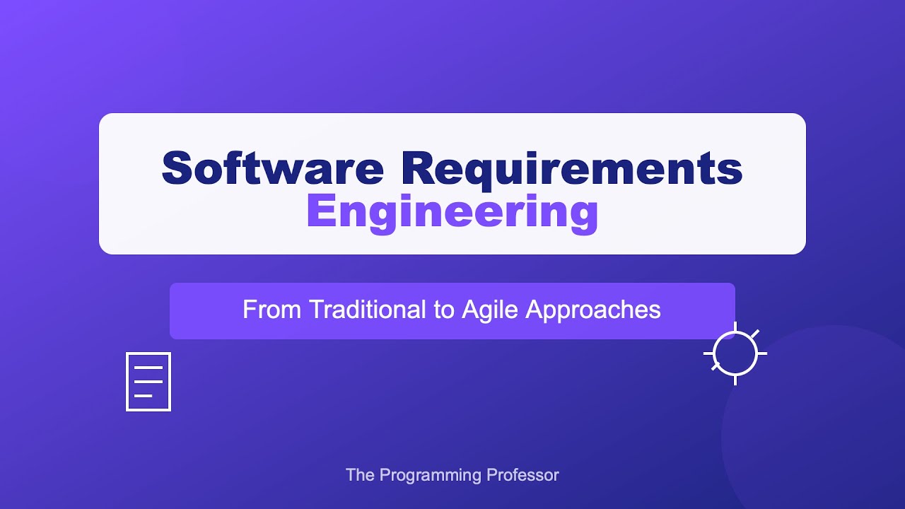 Software Requirements Engineering Youtube