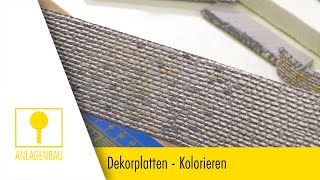 FALLER Werkstatt #08 – Dekorplatten / Decorflex – Kolorieren [5/7]