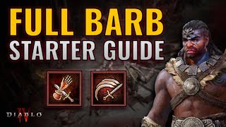 FULL Barbarian STARTER GUIDE | Best Leveling Build, Aspects \u0026 Tips | Diablo 4