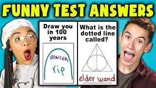 TEENS READ 10 FUNNY TEST ANSWERS (REACT)