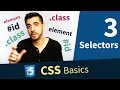 CSS Tutorial — Selectors, Element, Class and ID (3/13)