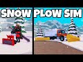 Collecting MILLIONS of Snow in Roblox Snow Plow Simulator