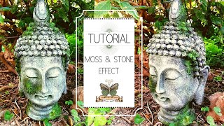 Step by Step Tutorial - How to make Buddha Moss and Stone Effect (εφέ βρυου και πέτρας).