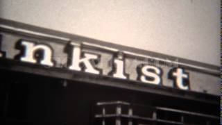 1946: Sunkist oranges company factory processing plant sign.  VILLA PARK, CALIFORNIA