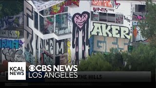 Multi-million dollar mansion in the Hollywood Hills vandalized and covered in graffiti