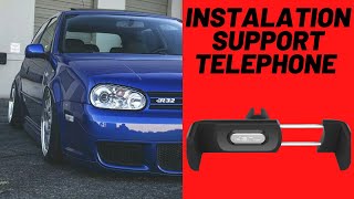 Installation support téléphone sur golf4/bora