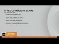 What to know about holiday scams
