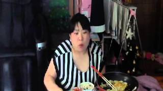 bj복부인 계란양파전 진미채 먹방 mukbang