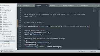 NodeJS - Export and Import another file (module)