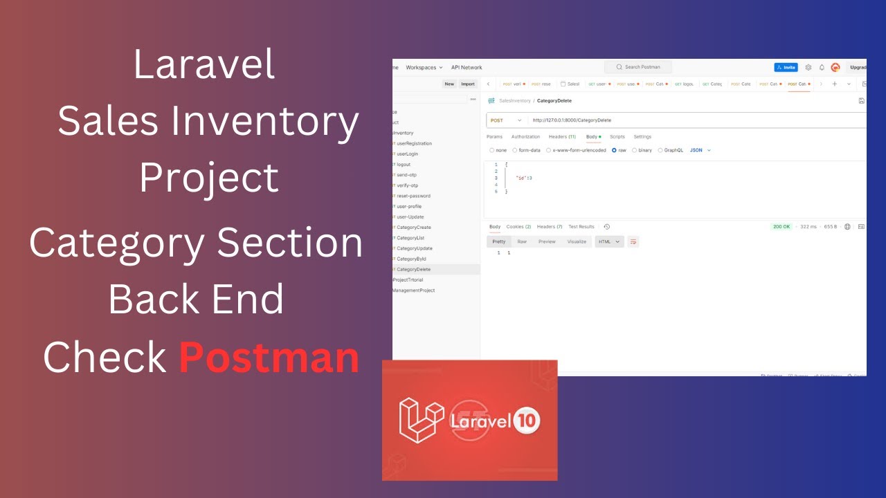 16 Sales Inventory Test Category Api Using Postman Step By Step
