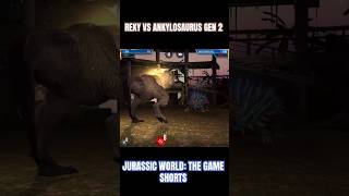 Rexy vs Ankylosaurus Gen 2 - Jurassic World: The Game #Shorts