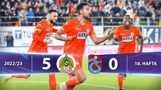 C. Alanyaspor - Trabzonspor (5-0) Highlights/Özet | Spor Toto Süper Lig - 2022/23