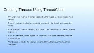 Creating Threads Using ThreadClass | Lecture 27: Multithreading-I