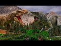 T REX VS GIGANOTOSAURUS | EPIC STOP MOTION BATTLE!