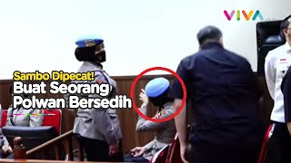 Sosok Polwan Menangis di Sidang Pemecatan Ferdy Sambo Bikin Penasaran