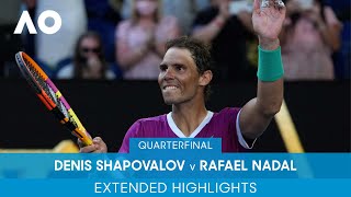 Denis Shapovalov v Rafael Nadal Extended Highlights (QF) | Australian Open 2022