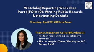 WABJ Watchdog Reporting Workshop Part 1— FOIA 101