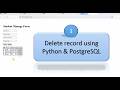 CRUD Operations Using Python & PostgreSQL Delete in Python. swift learn