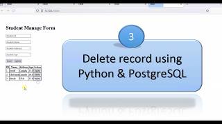 CRUD Operations Using Python & PostgreSQL Delete in Python. swift learn