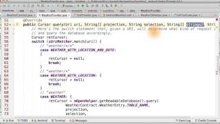Coding the Content Provider: query() - Developing Android Apps