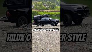 【ハイラックスキャンプ】仁淀ブルー 河原のキャンプ場から天空の林道へ TLR200 Campershell HILUX OVERLANDER STYLE #shorts