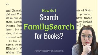 FamilySearch Online Books - Awesome for quick genealogy research