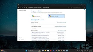 How To Access Windows Credential Manager Manage Passwords or Credentials Saved on Your Windows