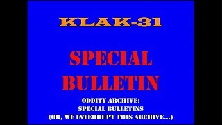 Oddity Archive: Episode 190 – Special Bulletins (or, We Interrupt This Archive…)