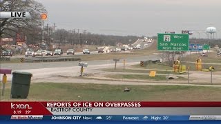 Ice on bridges had roads closed in Bastrop, but they have now reopened