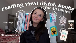 READING VIRAL TIKTOK BOOKS 🧸🍯 i tried reading for over 48 hours straight! *readathon vlog*