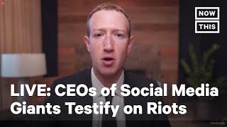 CEOs of Facebook, Twitter, YouTube Testify on Disinformation | LIVE