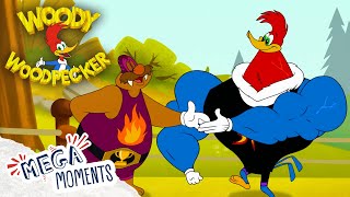 Woody’s Wrestling Match! 💪 | Woody Woodpecker | Compilation | Mega Moments