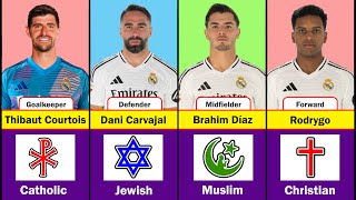 Real Madrid Players \u0026 Their Religions  || Full Squad Comparison 2024 ⚽⚽