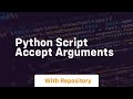 python script accept arguments